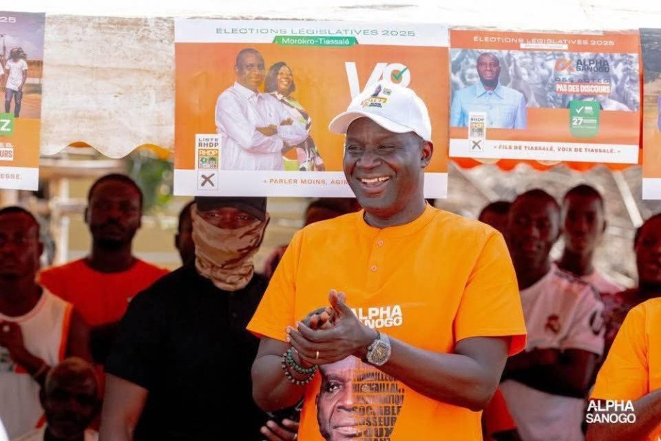 Alpha Sanogo succède à Assalé Tiémoko à Tiassalé selon les résultats provisoires 
