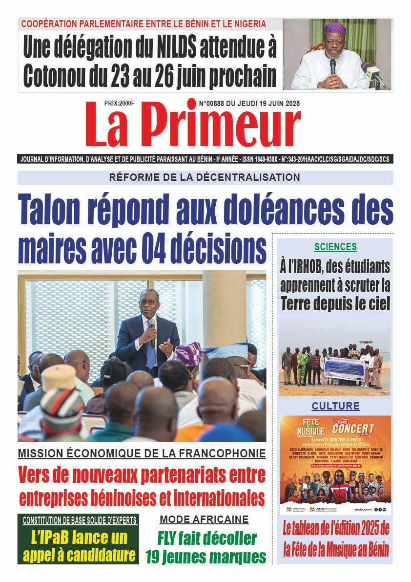Une de la parution du 19/06/2025